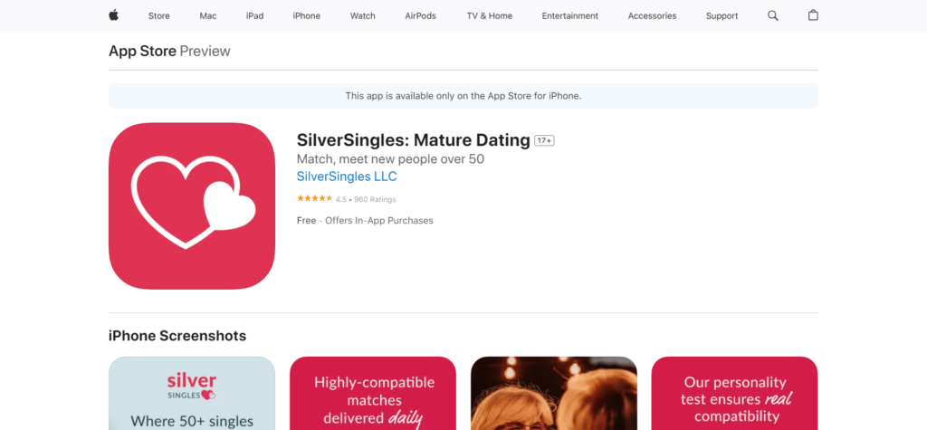 SilverSingles App